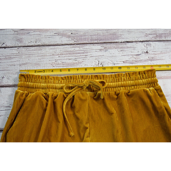 Golden Ribbed Jogger Pants UnBranded Size XL New without Tags - Picture 8 of 11